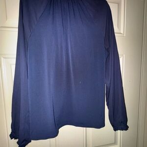 Ann Taylor Classic Navy Blouse